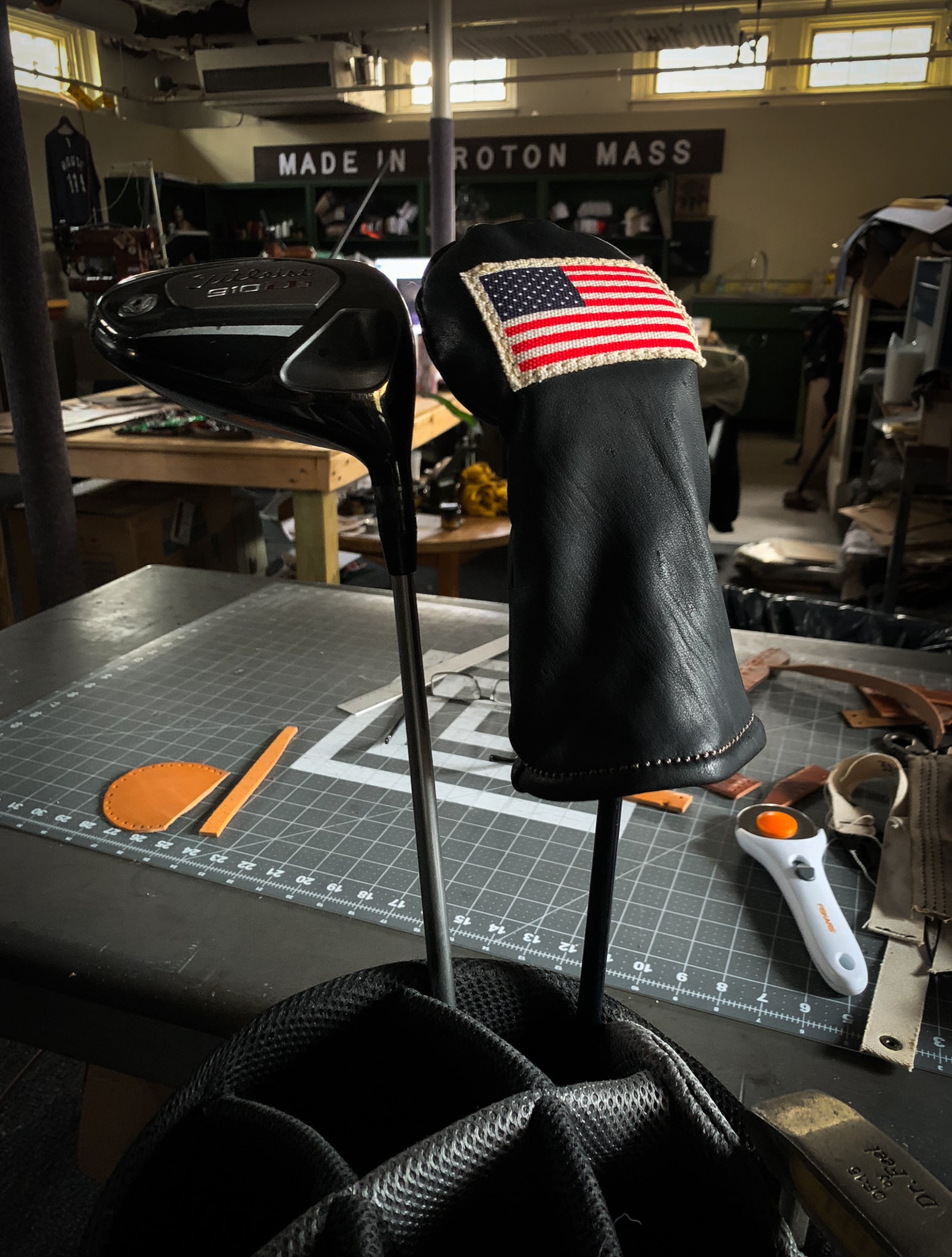 Custom Golf Headcover w/Canvas Patch